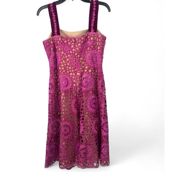 Max Nugus 2 / S Haute Couture dress & matching jacket embroidery lace cutouts - Picture 3 of 5